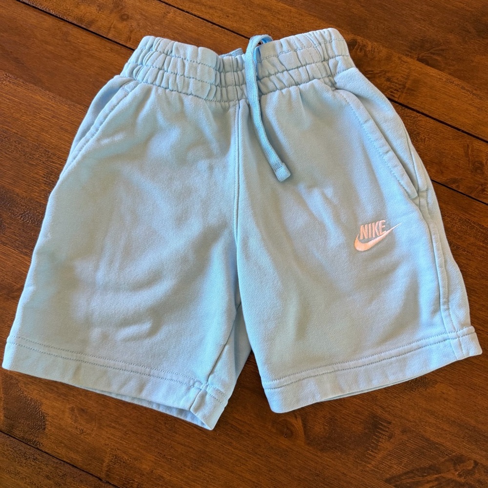 Nike Kids Sky Blue Drawstring Shorts